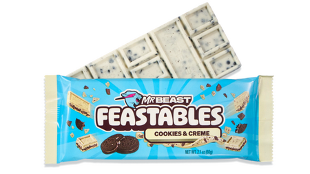 Witte chocoladereep koekjes en room 60g - MR BEAST FEASTABLES