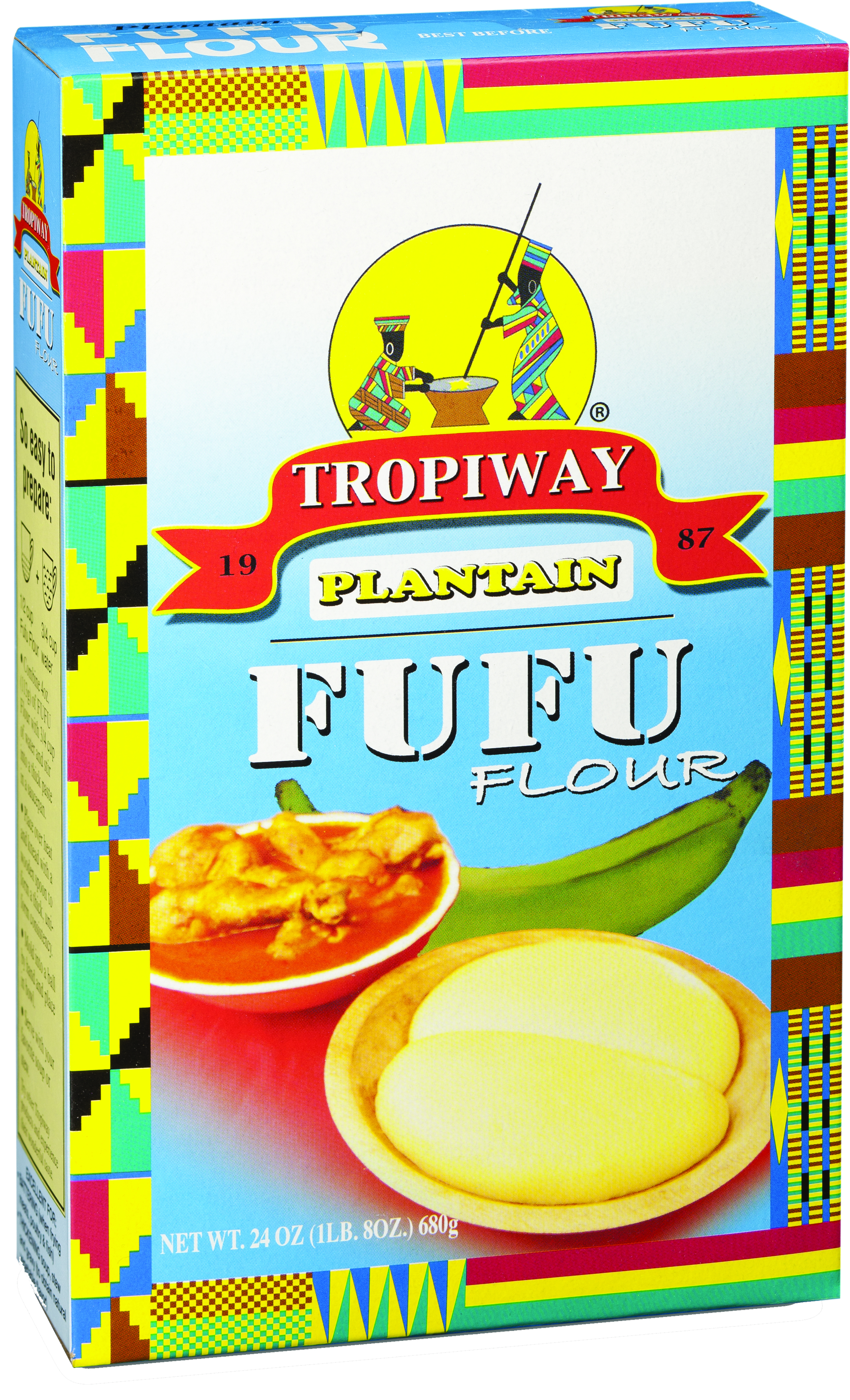 Farine De Banane Plantain (24 X 680 G) - Tropiway