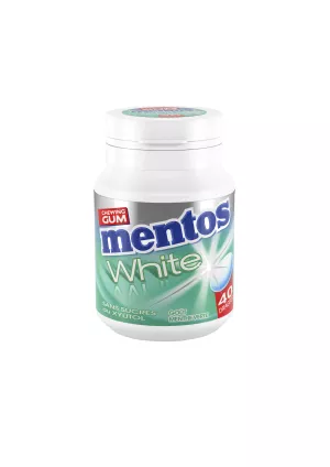 White Chewing Gum Spearmint Flavor Without Sugars X40 - MENTOS