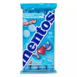 Mint Candies Multipack of 4 Rolls of 38g - MENTOS
