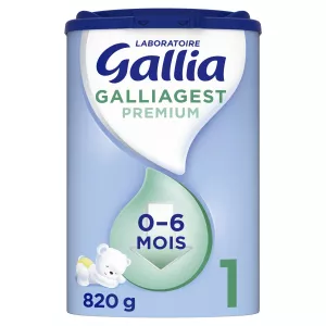 Lait en poudre galliagest premium 1er âge 820g - GALLIA