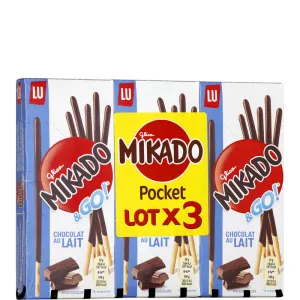 मिल्क चॉकलेट बिस्किट स्टिक 3x39 ग्राम - MIKADO