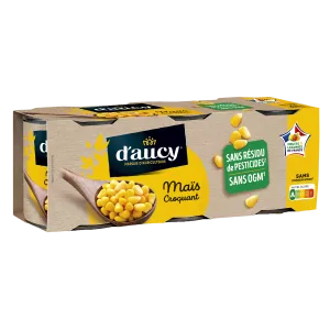 Corn Without Pesticide Residue; 3X140g -  D'AUCY