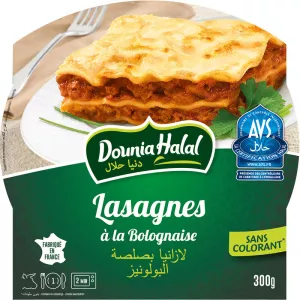 Bolognese-Lasagne 300g - DOUNIA HALAL