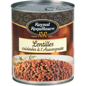 Lentils cooked at Auvergne, 820g - RAYNAL & ROQUELAURE