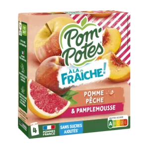 4x90g Pp Pomme Peche Pamplemou