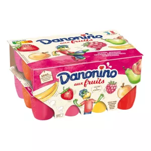 Petits suisses aux fruits fraise banane abricot framboise pêche/poire x24 50g - DANONE