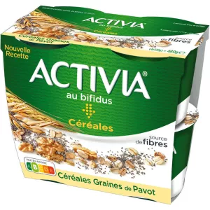 Activia Graines Pavot 4x120g