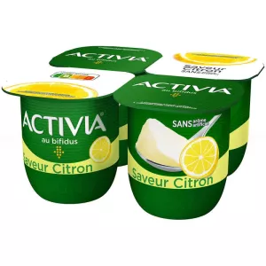 4 Yaourt Citroen Bifidus - Activia