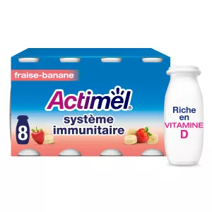 Yaourt à boire fraise banane - ACTIMEL