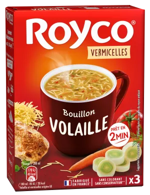 Bouillon de volaille/ vermicelle 3 portions - ROYCO