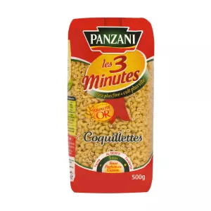 Pâtes Coquillettes Les 3 minutes  500g - PANZANI