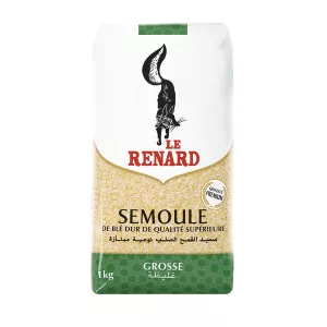 Coarse Wheat Semolina 1kg - LE RENARD