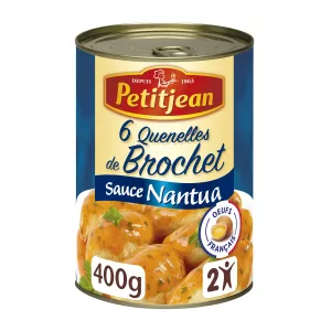 Quenelles de Brochet Sauce Nantua X6 400g - PETIT JEAN
