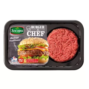Steaks Hachés Burger 15%, 500g - SOCOPA