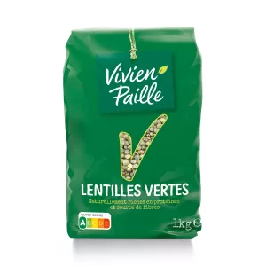 Lenticchie Verdi 1kg - Vivien Paille