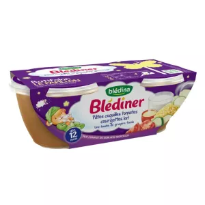 Pots pâte/tomate/courgette dès 12mois 2x200g - BLEDINA