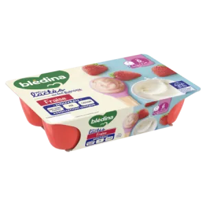 Mini dessert al latte per bambini alla fragola dai 6 mesi 6x55g - BLEDINA