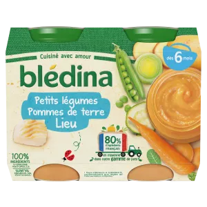 Petit pot bébé dès 6 mois légumes pommes de terre lieu 2x200g - BLEDINA