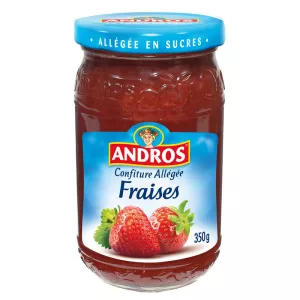 Confiture allégée fraise 350g - ANDROS