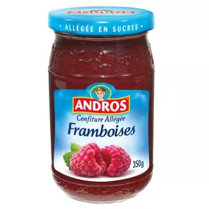 Confiture allégée framboise 350g - ANDROS