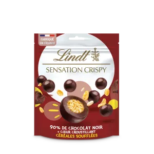 Crispy Noir - Zakje gepofte granen 140 G - LINDT