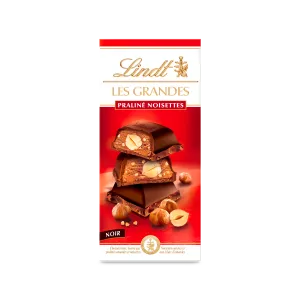 Les Grandes Praliné Noir Noisettes Tablette 225 G - LINDT
