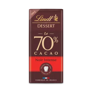 Dessert Noir 70% Cacao Intense  Tablette 200 G - LINDT