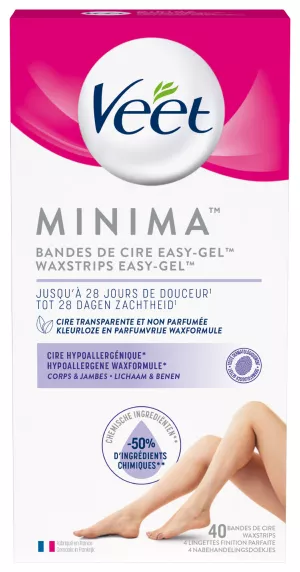 Veet Bandes De Cire Minima X40
