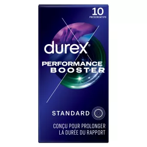 Préservatifs Booster Performance Retardants Extra Lubrifiés x10 - DUREX