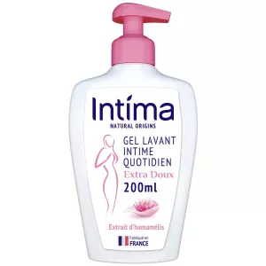 Gel Toilette Intime Natural Extra Doux Hamamélis Usage Quotidien 200ml - INTIMA
