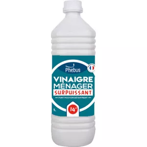 Vinaigre Ménager Surpuissant 14° 1L - PHEBUS