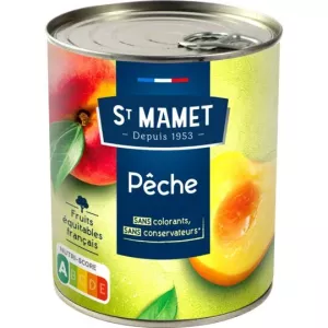 Fruits au sirop pêches 475g - ST MAMET