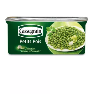 Petits Pois Tendres et Fondants; 140g  - CASSEGRAIN