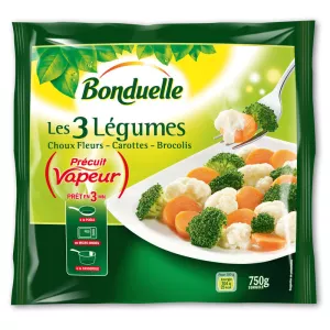 Choux-fleurs, carottes, brocolis 750g - BONDUELLE