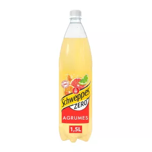 Soda Citrus Aromas Zero Sugar, 1,5L - SCHWEPPES
