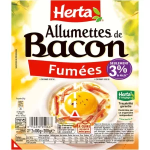 Allumettes de Bacon Fumées, 2x100g - HERTA