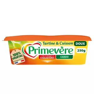 Margarine Doux 100% Végétal Tartine Et Cuisson 250g - Primevere
