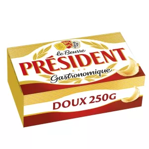 Beurre Doux Gastronomique 250g - President