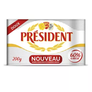 Beurre Doux 200g - President