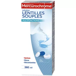 Solution lentilles souples 360ml - MERCUROCHROME