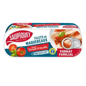 Filets De Maquereaux Sauce Tomate Et Basilic 226g - Saupiquet