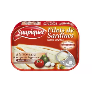 Saup.Sardines Tomate Leg 3x100 - SAUPIQUET