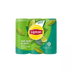 6x33cl Lipton Green CCV Menthe - LIPTON