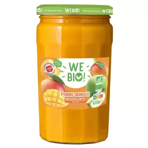 Compote pomme mangue Bio sans sucres ajoutés 630g - WEBIO!