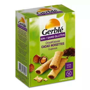 Biscuit Crousti' Pause Noisette Cacao Sans Gluten 125g - Gerble