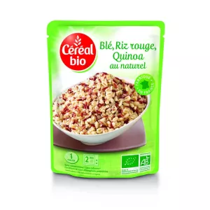 Lúa mì, gạo đỏ và quinoa hữu cơ 220g - CEREAL Bio