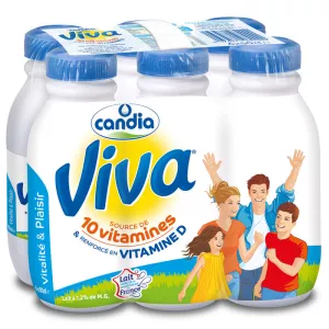 Lait viva demi-écrémé 6x50cl - CANDIA