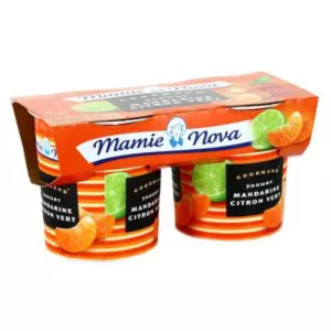 Peach Flavor Yogurt 2x150g - Mamie Nova