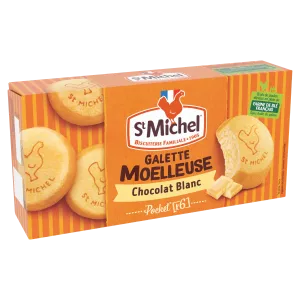 Galettes Moelleuses Chocolat Blanc, 180g - ST MICHEL